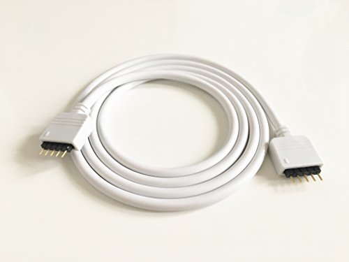 Hualand 2Pcs 1M 3.28Ft 5 Color Rgbw Extension Cable Led Strip Connector Extension Cable Cord Wire 5 Pin Led Connector For Smd 5050 3528 2835 Rgbw Led Light Strip (2Pcs) #TOP2