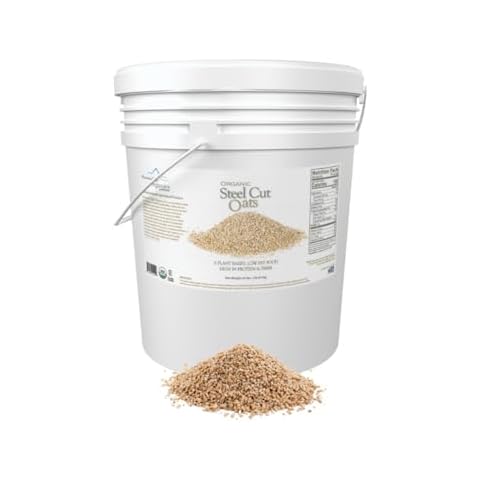 Mountain High Organics Inc. Certified Organic Steel Cut Oats 6G Bucket (42LBS) Cover