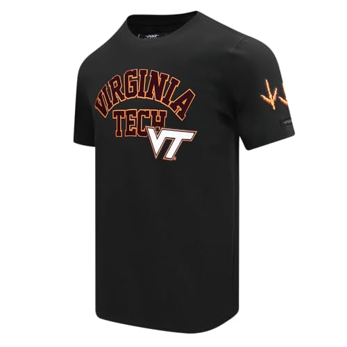 Camiseta negra Pro Standard Virginia Tech de chenille con acabados premium 3