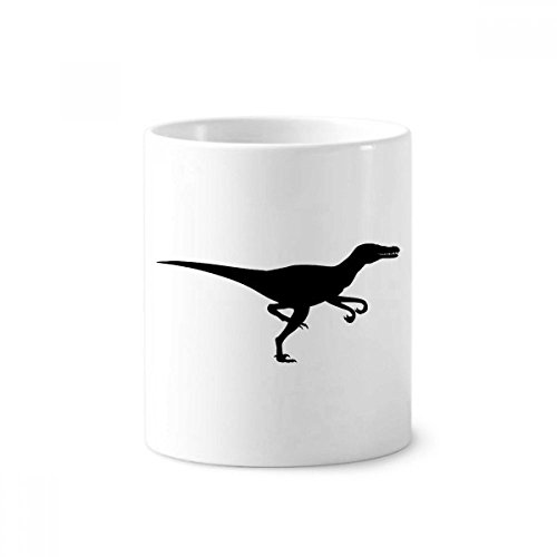 Tasse blanche dinosaure céramique 350ml porte-stylos et pot brosse à dents