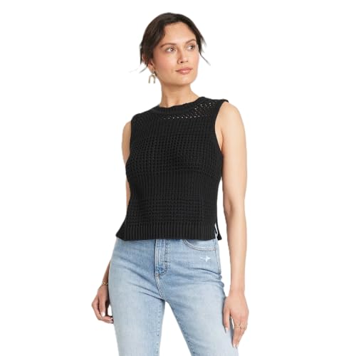 Universal Thread Openwork Sweater Tank Top,...