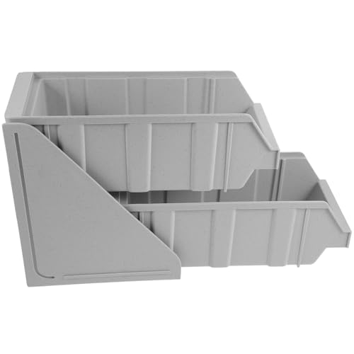 BEBEMOKO Plastic Coffee Tea Bags Inn Sugar Bag Holder Grey Coffee Bar Holder