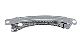 Trimweaver 24-Piece 60mm Double Lock French Style Barrette Hair Clip for Craft, 2-3/8-Inch