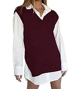 Migcaput Pull Sans Manches Col Roulé Femme – Gilet Tricoté Chaud Élégant Automne Hiver