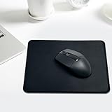 Mouse Pad, Mouse Pad with Anti-Slip Rubber Base, Easy Gliding Computer Mouse Mat, Spill-Resistant Surface, Black