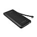 EasyAcc Power Bank 6000mAh Portable Charger with Built-in Lighing USB Cable Ultra Slim External Battery Pack for Smartphones