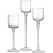 Candelabras Goblet Glass Candle Holder, Transparent Pillar Candlesticks, Creative Floating Candle Cup, Simple Modern Desktop Decoration, for Christmas Wedding Candlelight
