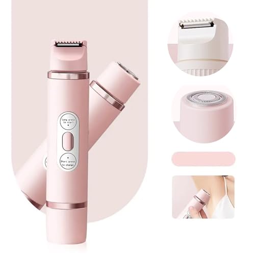 Bikini trimmer para las mujeres recargable con doble cabezal impermeable 6
