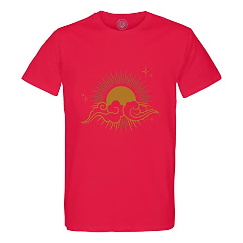 T-shirt homme en coton bio col rond héliophile pour l'été