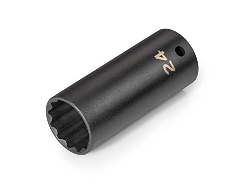 Image of TEKTON 1 /2 Inch Drive x 24 mm Deep 12-Point Impact Socket | SID23324
