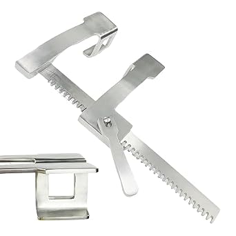 FINOCHIETTO Rib Spreader Retractor Veterinary Medical Grade German Stainless Steel CE Length 12" Blade 2.5" X 2.5"