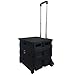 Elama Home Heavy Duty Carry All Easy Folding Cart with Lid Carryall Black