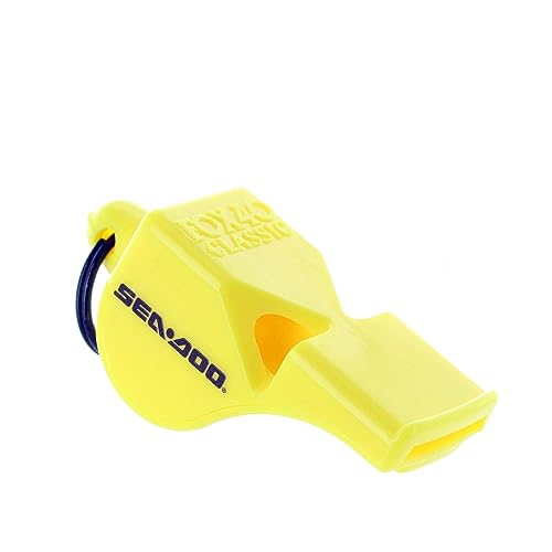 Silbato Sea-Doo amarillo sin guisante miniatura 1