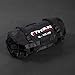 Titan Fitness 50-125 LB PRO Strongman Sandbags, Double Layer, 1050D Cordura, Black, Carry Home Gym Training