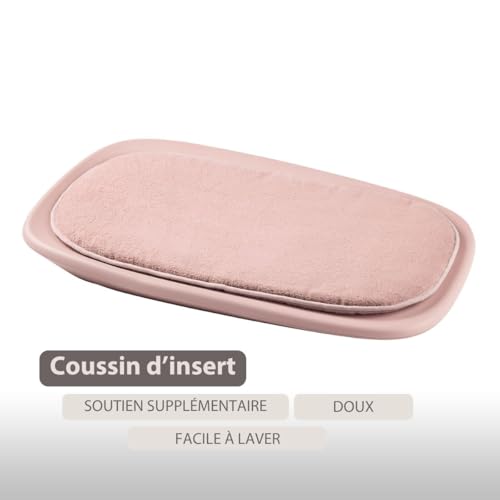 Coussin pour matelas à langer bébé Nattou 62 cm rose coton polyester