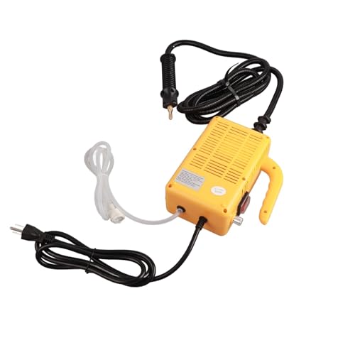 Limpiador a vapor, Limpiador de de mano, máquina de eléctrica portátil multifunción de alta temperatura for limpieza de coche, uso doméstico, amarillo