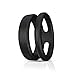 Silicone Dual Cock Ring for Longer, Harder, Stronger Erections, Erection Enhancing - Soft Silicone, Waterproof-1.5IN