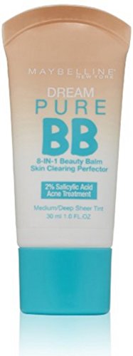 Maybelline New York Dream Pure BB Cream 8-in-1 Skin Clearing Perfector, Medium/Deep 1 oz...