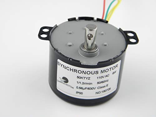 Chancs 50Ktyz Synchronous Low Speed Motor Ac 110V 1/1.2Rpm Small Electric Motor #TOP1