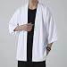 Japanischer Kimono-Cardigan für Herren, Eisseide, offene Vorderseite, lockere Passform, Yukata, Bademantel, Top, Sommer, Strand, Vertuschung, Hemd, lässig, 3-Viertelärmel, Mantel, leichte