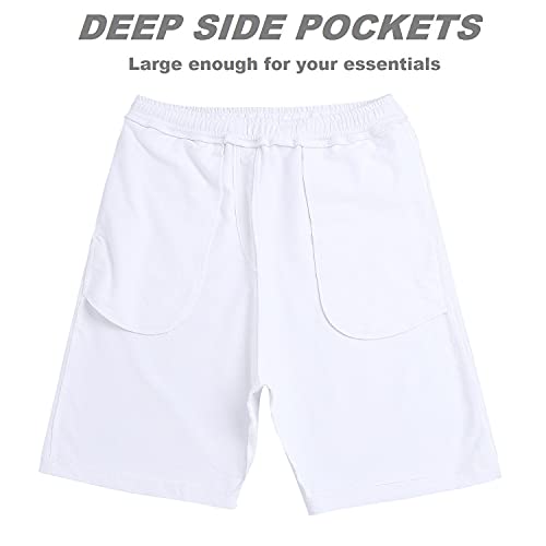 Image of VAISHVIK Men's Cotton Shorts White