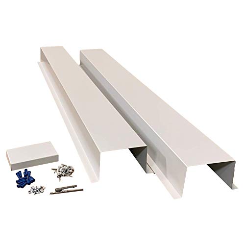 EAGLE 1 Metal Line Set Cover Kit for Mini Split and Central Air Conditioner & Heat Pump (White)
