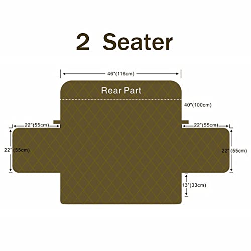 Djoymock Patchwork Couch Sofa Cover Slipcover Nonslip Quilted Furniture Protector Slipcover For Dogs, Children, Pets Sofa Slipcover Machine Washable Soft Breathable Cover For 66" Sofa #TOP1