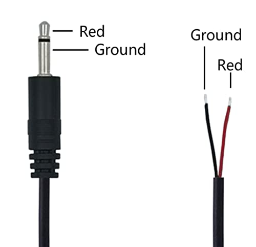 Cable de audio Jack 3.5mm macho a cable pelado 2 polos miniatura 2