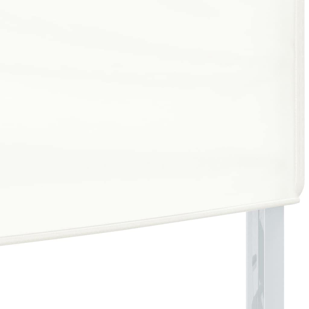 Carpa plegable blanca de 3 x 3 m, de tela Oxford 210D con revestimiento plateado, resistente a los rayos UV y al agua, marco de acero estable, ideal para camping, picnics,