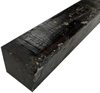 Pack of 1 Gaboon Ebony 1-1/2" x 1-1/2" x 6" Wood Turning Blank by Exotic Wood Zone