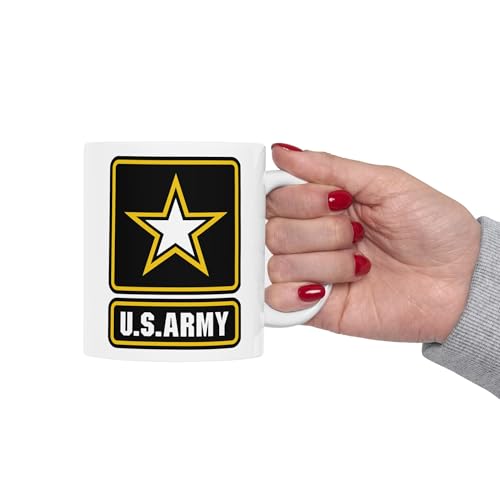 Taza de café U.S. Army blanca 15oz miniatura 6