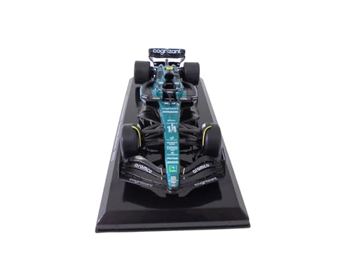 Carro a escala 1:24 Aston Martin AMR23 Fernando Alonso 2023 miniatura 6