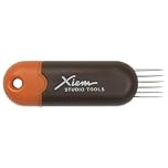 Xiem Tools USA Retractable Scoring Tool, Slide to reveal 6 pins for cutting or scoring, Orange (RST-10188)