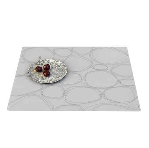 Set de table silicone modern-twist galets noirs art de la table épuré