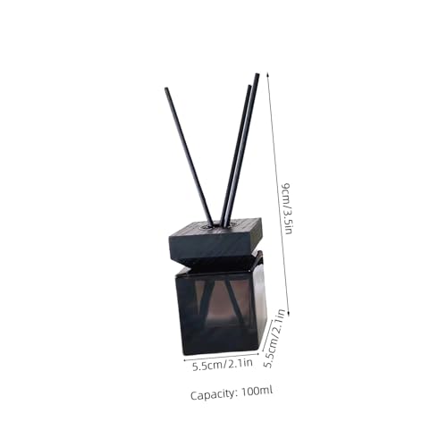 Set de Difusor Cuadrado de Fragancia 100ml con Tapa de Madera y Varillas miniatura 2