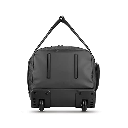 solo Leroy Carry-On Wheeled Duffle Bag, 49L Capacity, Grey, 22 Inch