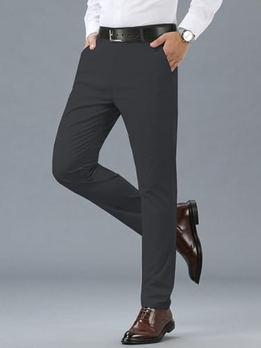 Image of TAGDO Men's Cotton Casual Trousers | Slim Fit Formal Pants for Man | Comfortable & Breathable Fabric | Stylish Office Wear | Everyday Casual Pant for Men