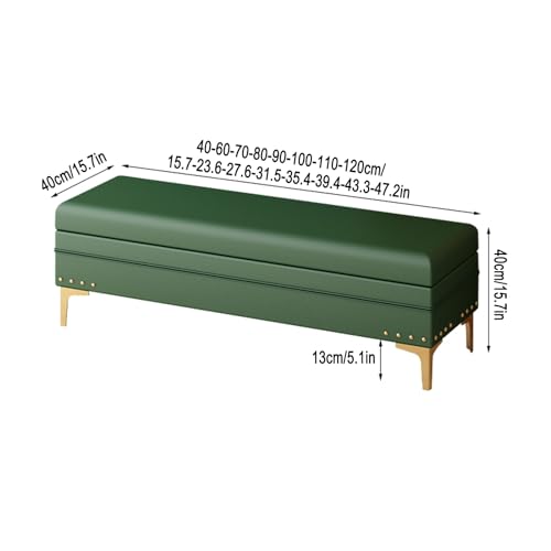 Pouf en cuir et banc de rangement solide pour maison et bureaux
