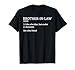Schwiegerbruder lustige Spr&uuml;che Schwager T-Shirt