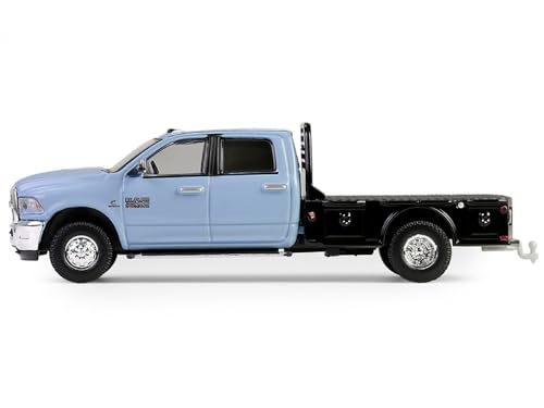 Modelo de Camión 2018 3500 Dually Flatbed 1:64 Azul miniatura 2