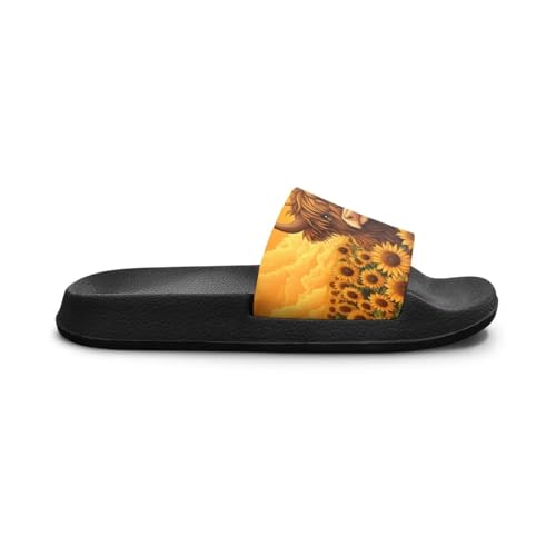 Image of Unisex Slides for Girls Boys Comfortable Slippers Slides Non-slip Shower Shoes House Fashion Thick for Indoor & Outdoor Gifts