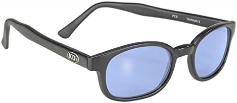 Sunglasses 20012 - blue lenses - matte black frame - Bikers