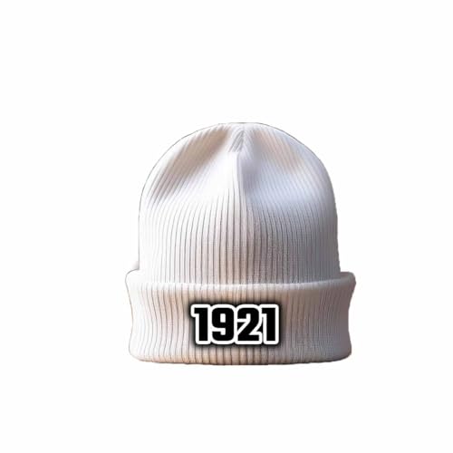 Bonnet cuffed beanie white 1921 en tricot blanc confortable pour hiver
