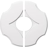 Ekena Millwork CMP22PL2-07000 Percival Architectural Grade PVC Contemporary, Two Piece Urethane Ceiling Medallions 22