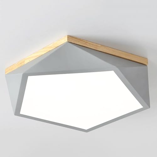 MTNROO Plafón LED Geometría Creativa 3 Plafones De Iluminación Interior Regulables Lámpara Panel Estilo Minimalista Fácil De Instalar Lámpara De Techo De Lujo Macaroon para El Pasillo De La Cocina