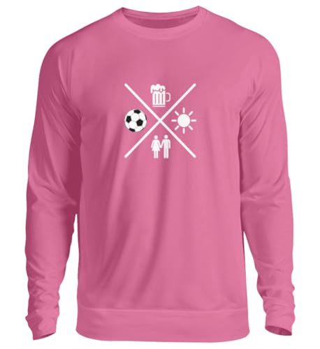Pull Football Love Bière Soleil rose bonbon vêtement confort XL