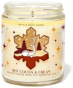 Amazon Bath Body Works バス ボディワークス アロマ キャンドル ホットココア クリーム 1 Wick Scented Candle Hot Cocoa Cream 7oz 198g 並行輸入品 Bath Body Works キャンドル アロマ キャンドル