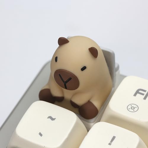 Kawaii Beaver Keycaps Personalizados Resina Estereoscópica Personalidad de Dibujos Animados 3D Creatividad Accesorios Teclado Mecánico