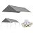 10' x 20' Canopy Replacement Cover for Carport, 220G Heavy Duty Replacement Top Cover for Car Garage, Waterproof & UV Protected Tarp with 48 Ball Bungees (Only Cover, Frame Not Included), Grey
