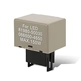 ZIMISI Car LED Flasher Assy Relay, 8 Pin LM449 81980-50030 066500-4650 Auto Turn Signal Relay, Car Light Accessory to Fix Hyper Flashing, Fits Most Turn Signal Light Bulbs